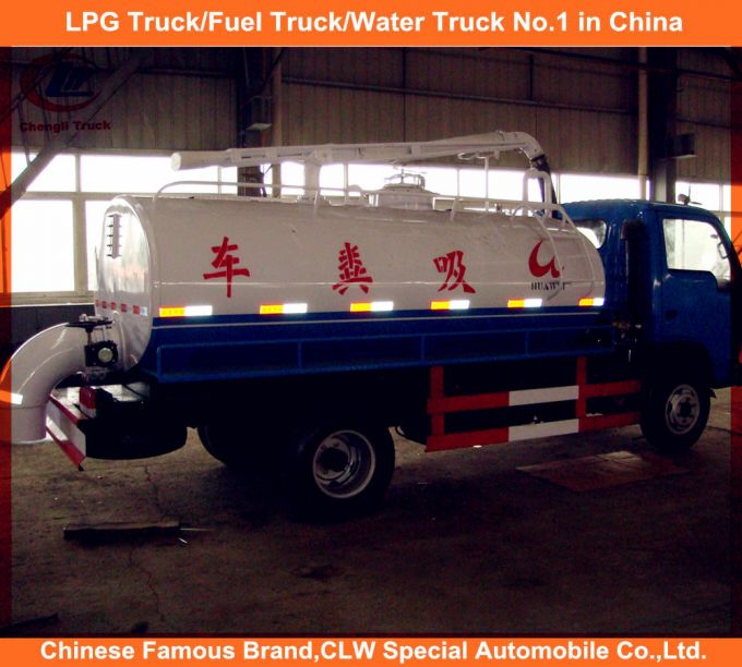 Dongfeng 6 Wheeler Vacuum Suction Sewage Cleaning Truck 