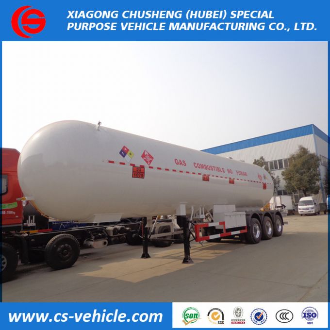 25tons LPG Gas Tank  S516 Material 56, 000liters LPG Tank Semi Trailer 