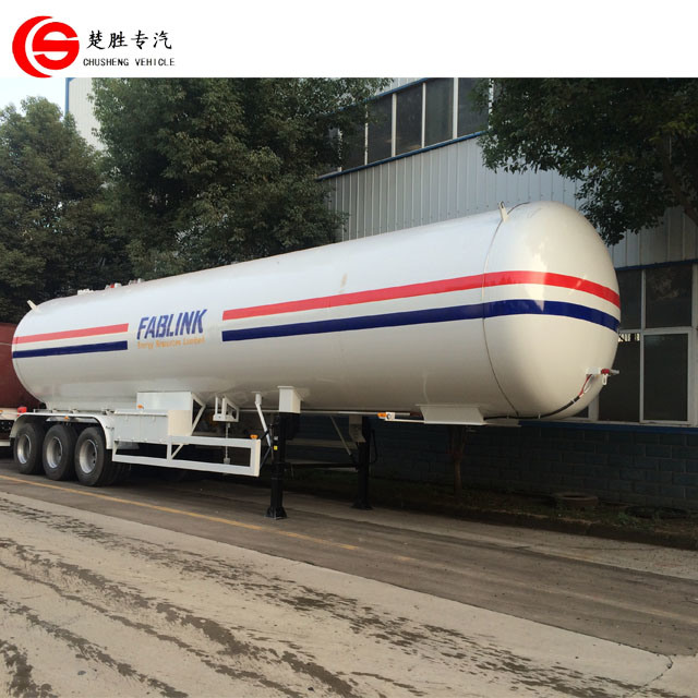 Tri Axles 56m3 LPG Gas Tanker Trailer 56000L Propane Transport Semi-Trailer 