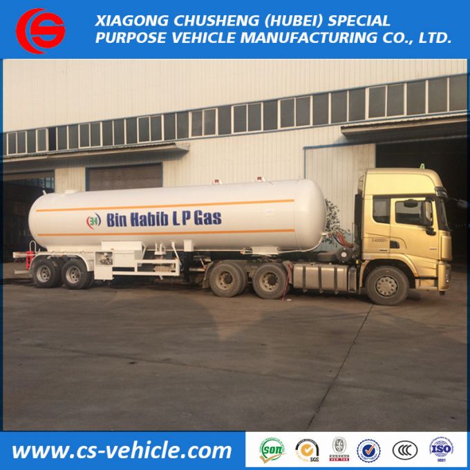 2 Axle 20tons LPG Transport Trailer 40m3 LPG Tank Trailer 