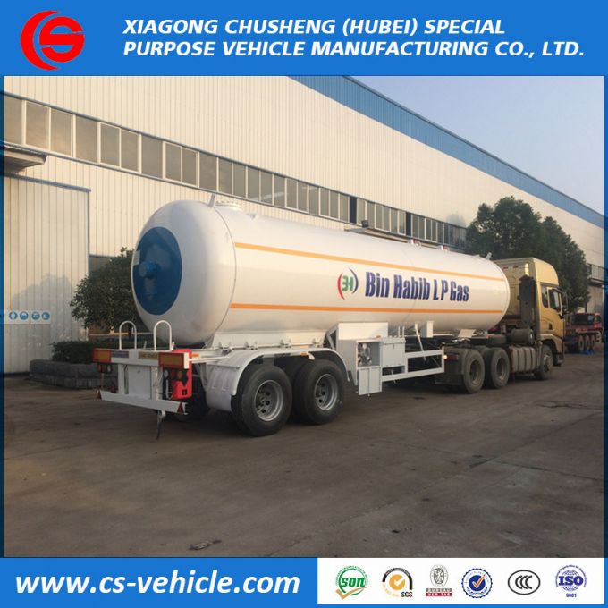 2 Axle 40000L LPG Road Tanker 20tons LPG Tank Trailer 