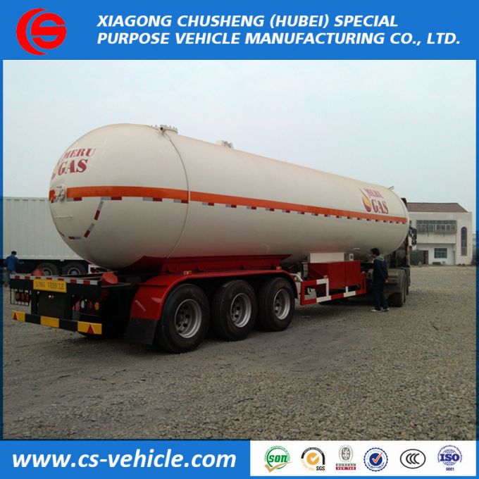 Nigeria 3 Axle 50000L LPG Transport Trailer 50000liters LPG Tank Trailer 