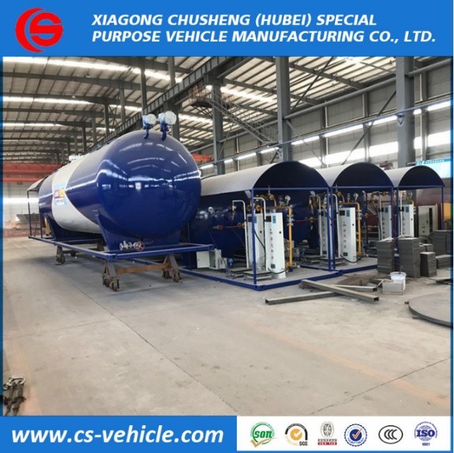 5-20 Tons Skid-Mounted LPG Filling Station for Cylinder Cooking Gas 