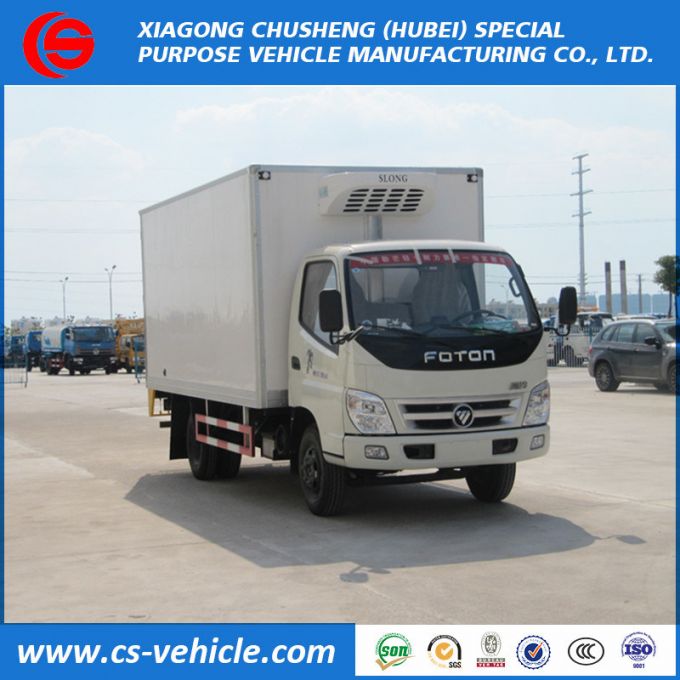 Foton 4X2 Refrigerated Freezer Cargo Van 5tons Small Refrigerated Truck 