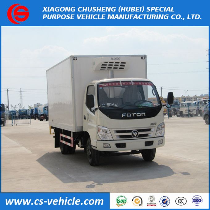 Foton 4X2 Refrigerated Freezer Truck Small 5tons Refrigerated Truck 