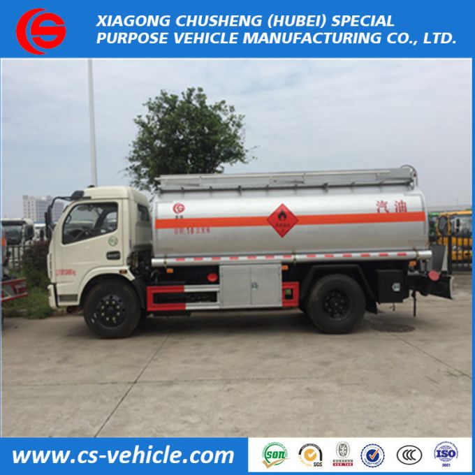 Dongfeng HOWO 4*2 5000liters Capacity Fuel Tank Truck Flow Meter 