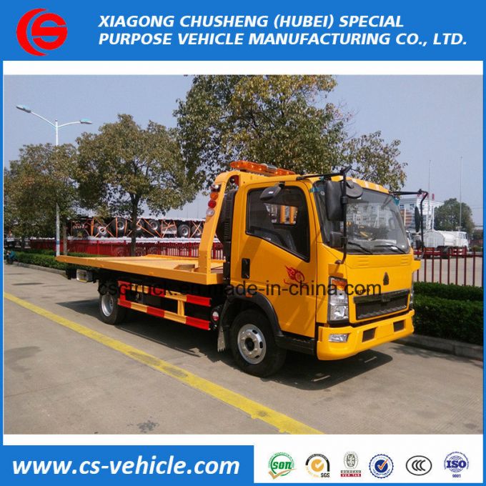 New Design HOWO 4X2 Tow Truck Wrecker 