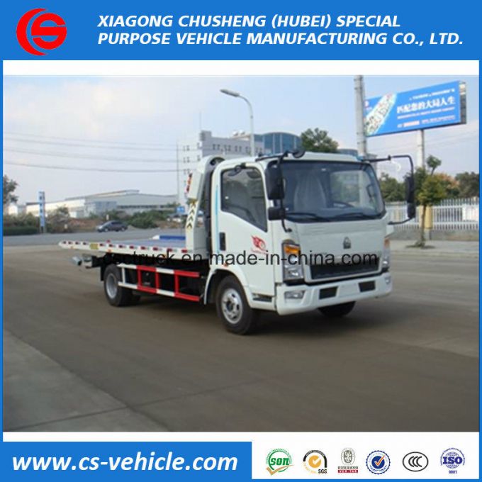 5t Road Platform Towing Wrecker for Sale 