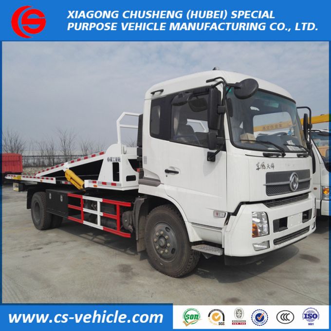 Dongfeng 10tons Three Cars Carrier Recovery Wrecker Flatbed Tow Truck 