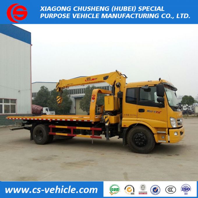 Foton 4X2 8tons Mobile Cargo Crane, 6 Tons Telescopic Diesel Truck Mounted Crane Price 