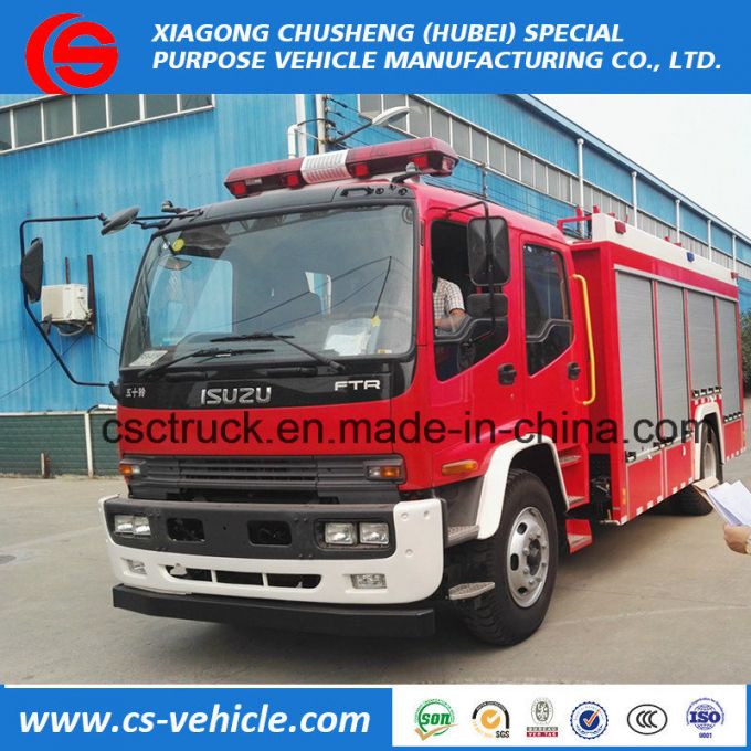 Cccf Certificated Isuzu 4X2 Fire Fighting Truck Water Tank Truck 