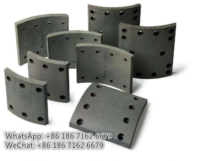 High Quality Heavy Duty Commercial Vehicles HOWO Iveco Steyr Truck Brake Lining/Brake Pad for Tank S 