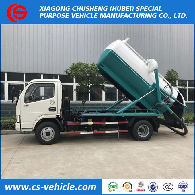 Sino Truck Small 5000L Vacuum Sewage Suction Truck 