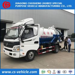 Foton Sewage Suction Truck 5000L Vacuum Sewer Cleaning Truck