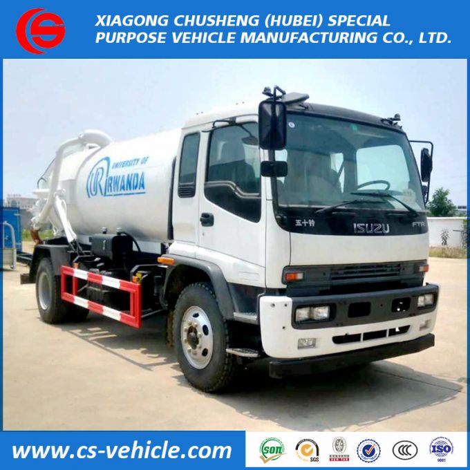 Isuzu 4X2 8000L Vacuum Fecal Suction Truck 