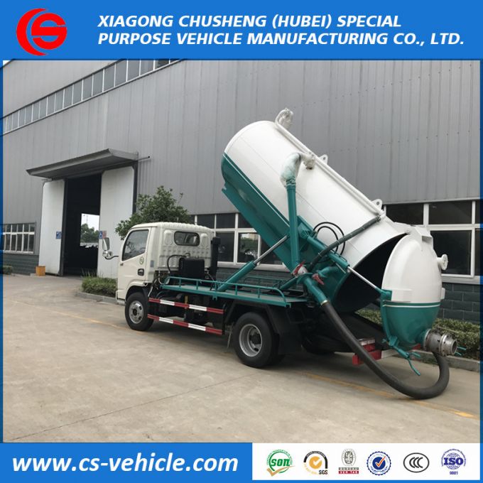 Small Sewage Truck 5000L Vacuum Sewage Suction Truck 