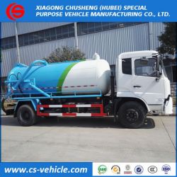 Dongfeng Sewer Cleaning Truck 8000L Vacuum Fecal or Sewage Suction Truck