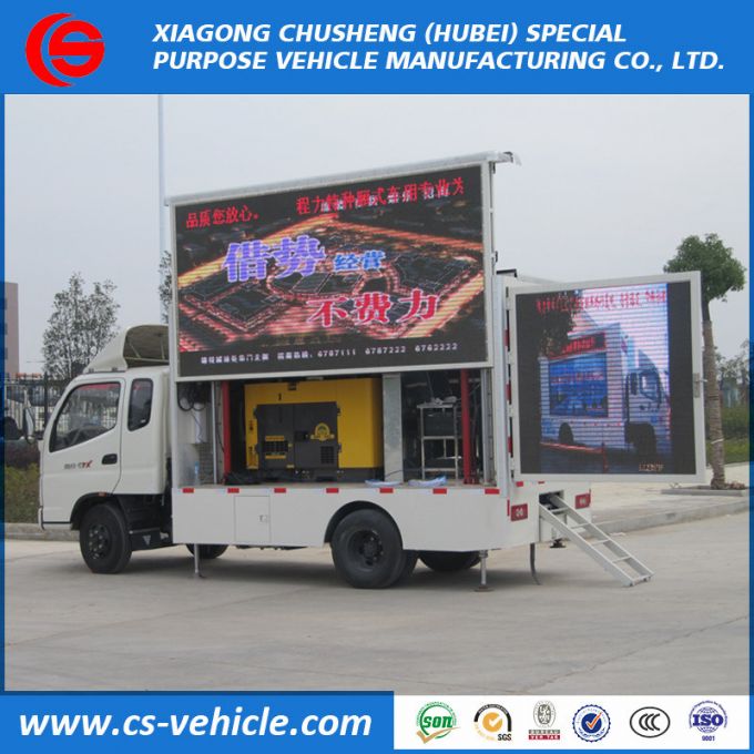 Foton Small Outdoor Advertising Truck LED Display Screen Truck 