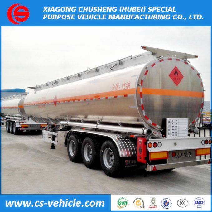 Factory Sale 42000L Fuel Tank Trailer 42m3 Aluminum Alloy Fuel Tank Semi Trailer 