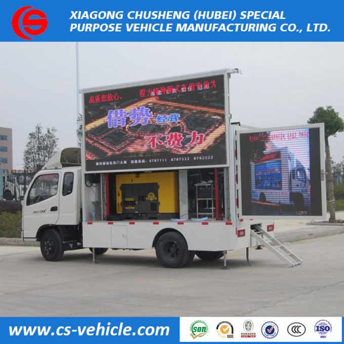 P4 P6 P8 P10 Foton Outdoor Billboard LED Mobile Trucks for Sale 