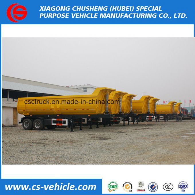 Good Sale U-Shape 2 Axle 16m3 Tipper Semi Trailer 