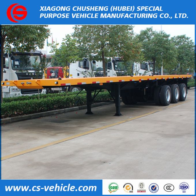 3 Axle 45FT/40FT Container Loading Flatbed Trailer 