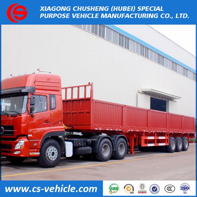 45FT 40FT 3 Axle Container 50tons Wall Side Semi Trailer 