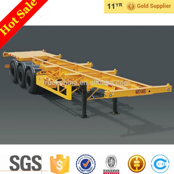 CIMC 3 Axles 40ft Flat Bed Container Semi Trailer 