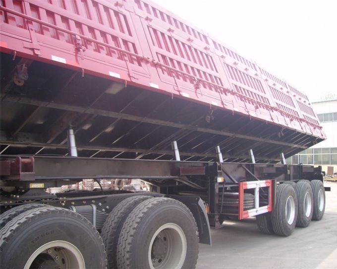 Side Tipping Semi Trailer Dump Trailer 