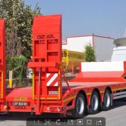 50 Tons Low Bed Semitrailer for Machine Transportation