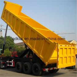 Lufeng 3 Axles Side Tipper Tractor Truck with Dump Trailer for Sale