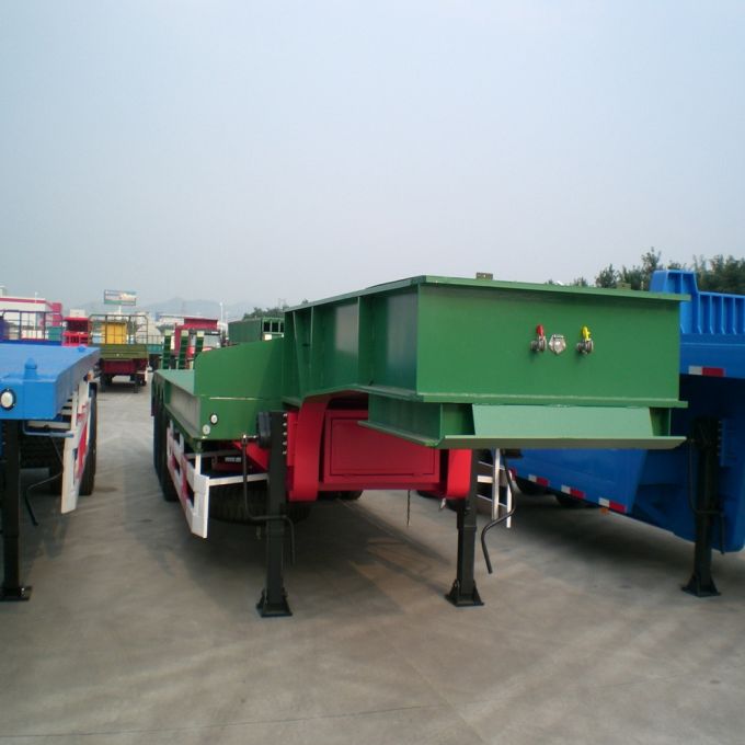 Heavy Machine Transporter Loading Platform Low Bed Semi Trailer 