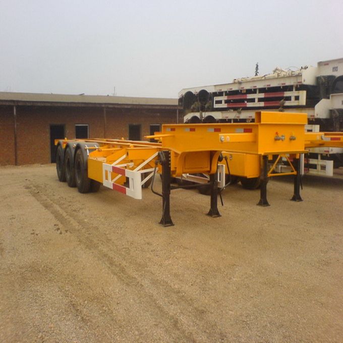 20FT 3axle Skeleton Container Semi Trailer 