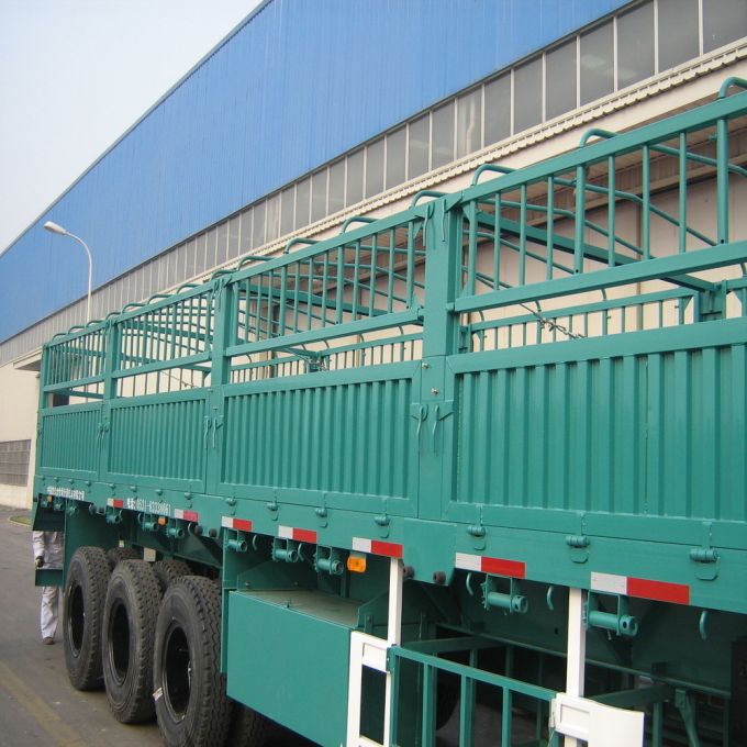 High Fence Cargo Semi Trailer 3 Axle High Fence Cargo Semi Trailer for Sale 