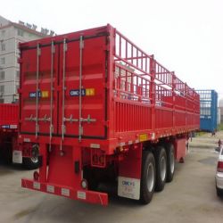 3axle Cargo Semi Trailer with 3 Group Stake