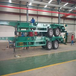 40FT 2axle Skeleton Container Semi-Trailer with Platform