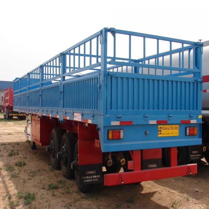 40-50t High Fence Cargo Semi Trailer 