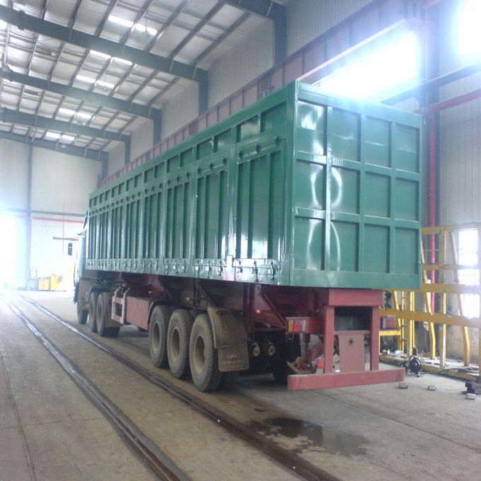 3axle Cargo/Stake Side Tipping Semi Trailer for Sales 