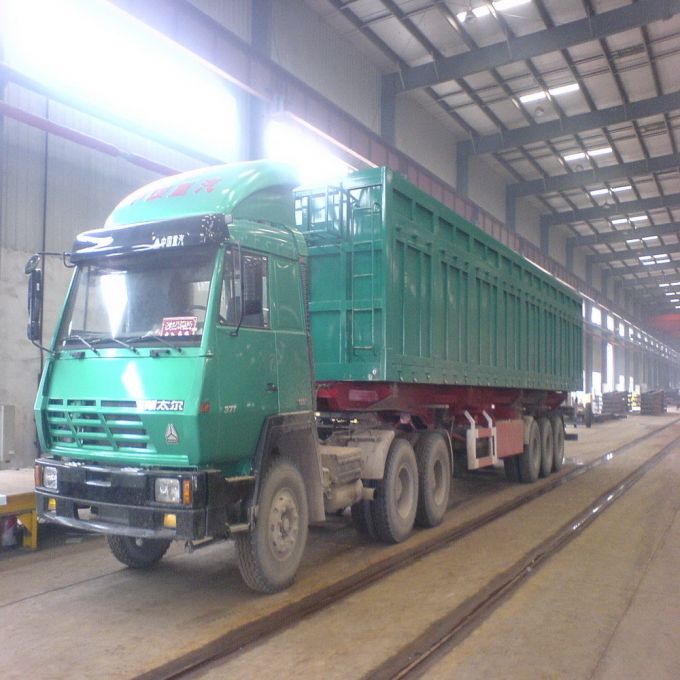 The Side Tipping Semi Trailer Fit for Transporting Coal 