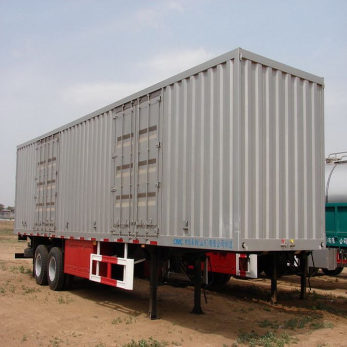 Van Type Box Transport Heavy Duty Semi Trailer 