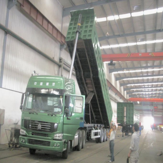 China 80ton Rear Dump Tipper Semi Truck Trailer for Sale 