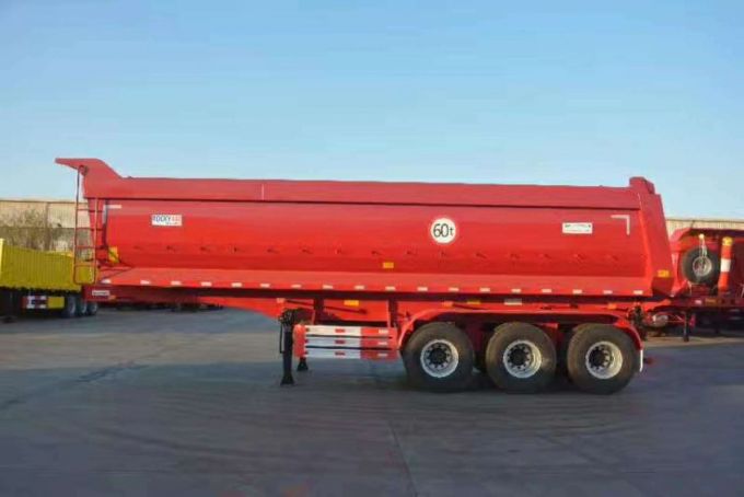 Long Dumping Trailer 3 Axle 60t 