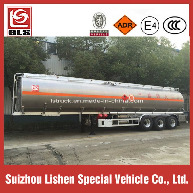 50000L Fuel Tanker Semi Trailer Alluminum Alloy VIP Supplier 