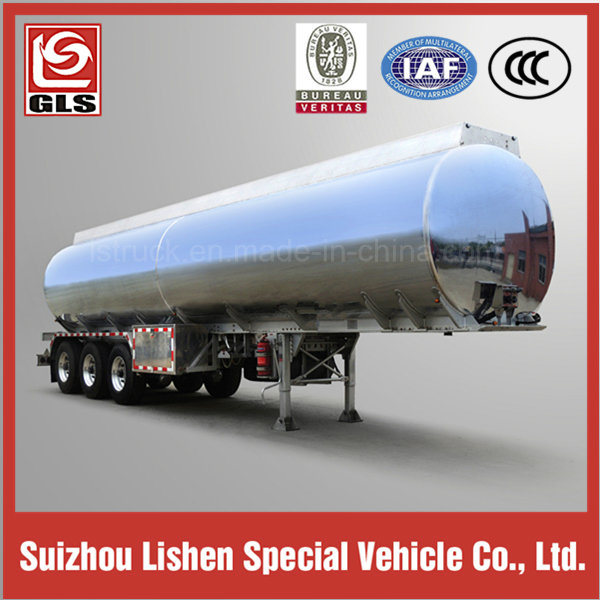 Tri-Axle 40000L Waxed Tank Semi Trailer with Bottom Loading 