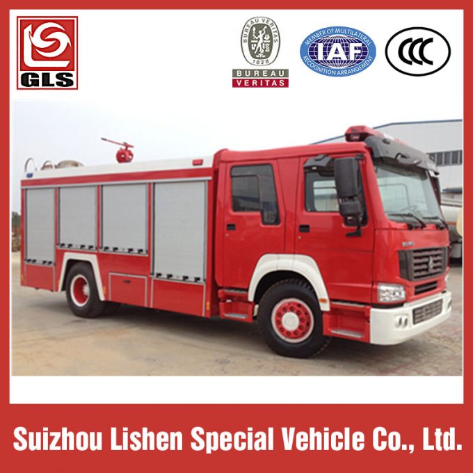 Sinotruk Fire Fighting Truck 4X2 Drive Water Tank 8000L 