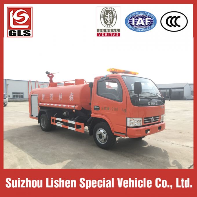 Small Fire Truck 5000L High Pressure Fire Fighting Watering Truck Water Tank Truck 