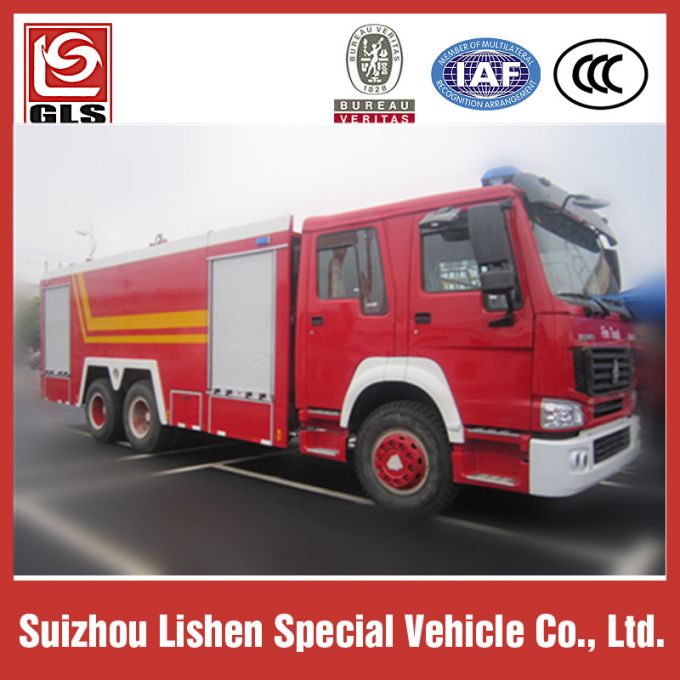 HOWO Fire Truck 6X4 Drive, 12000L, 290/300/336HP Diesel Engine 