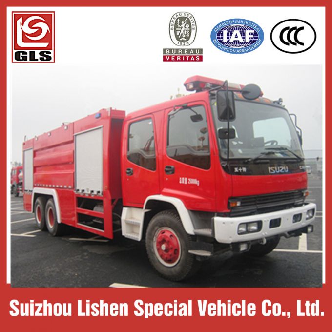 Foam Fire Fighting Vehicle, Chongqin Isuzu Truck Chassis 6X4 