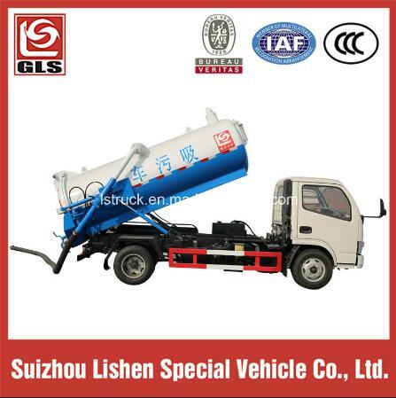 4X2 Dngfeng Carbon Steel Tanker for Sewage Suction 