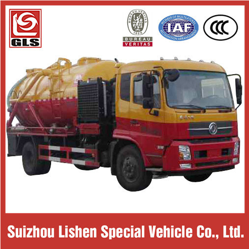 4*2 Dongfeng 5000L Sewage Suction Truck with Cleaning Function 